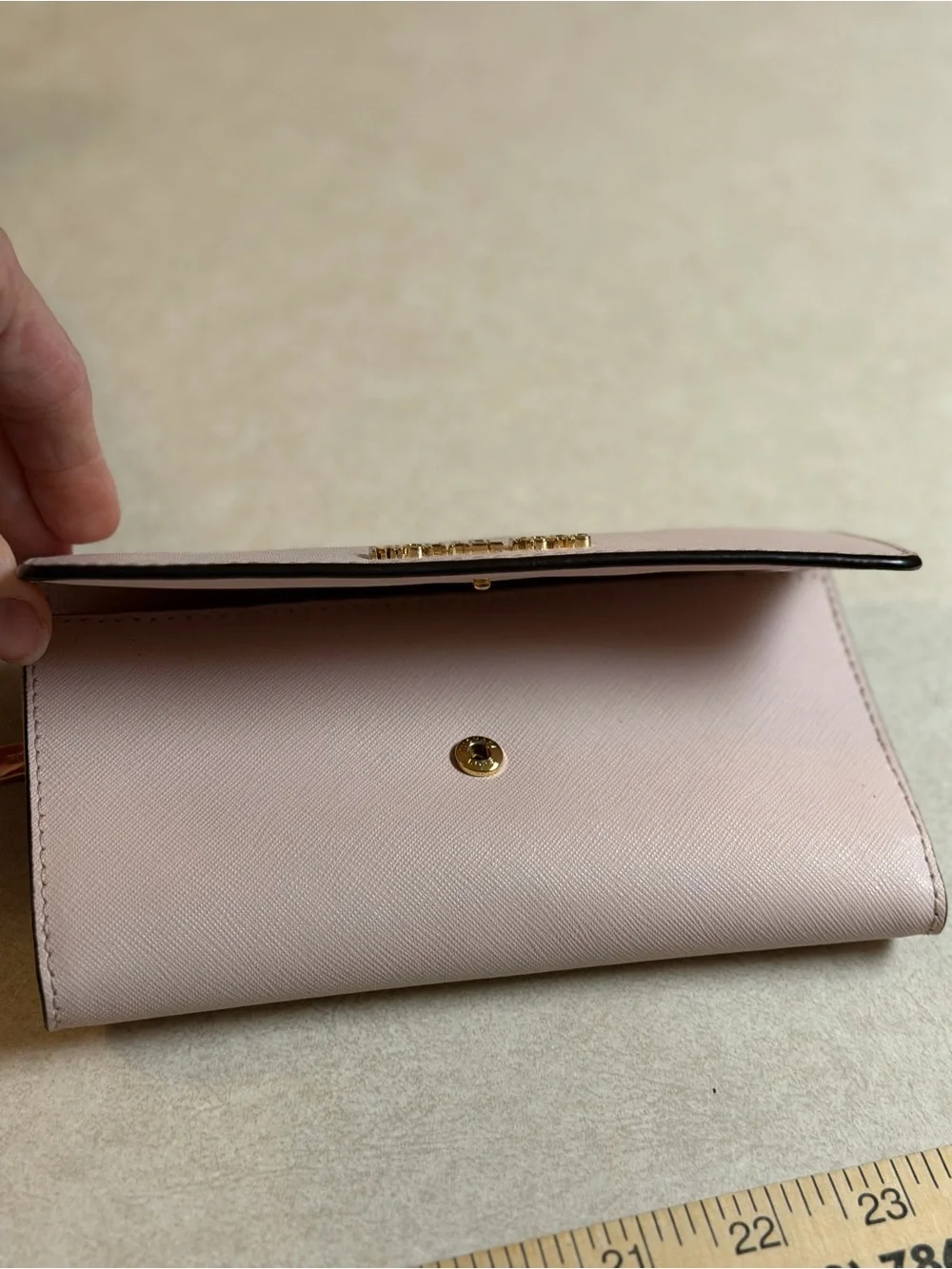 Michael Kors Pink Saffiano Crossbody Tote with Matching Wallet